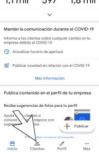 PULSA EN CLIENTES
