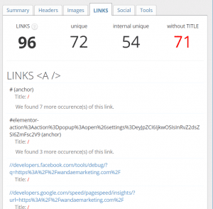 links seo meta one click