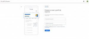 Nombre y categoria de empresa